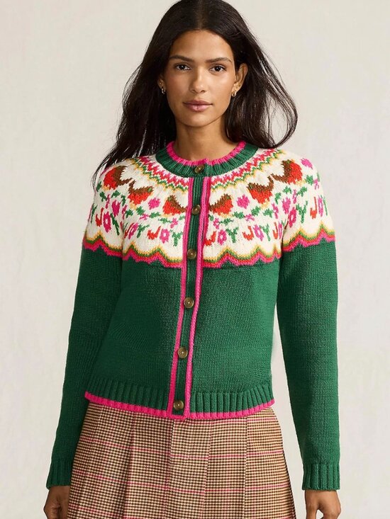 Lands' End Sweaters - Lands' End Christmas Fair Isle Sweater Small